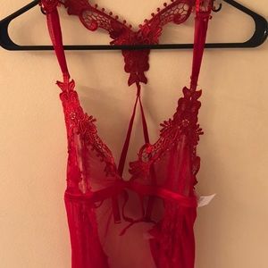Frederick’s of Hollywood red chemise